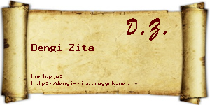 Dengi Zita névjegykártya
